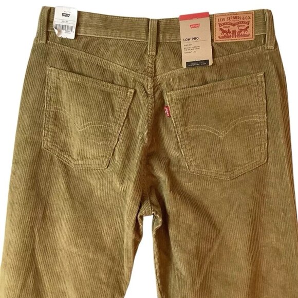 Levis Low Pro Mid Rise Straight Leg Corduroy Jeans Size 29X30 - Picture 3 of 10